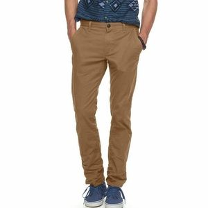 Men’s Slim Straight Chino Khaki Pants 34x32